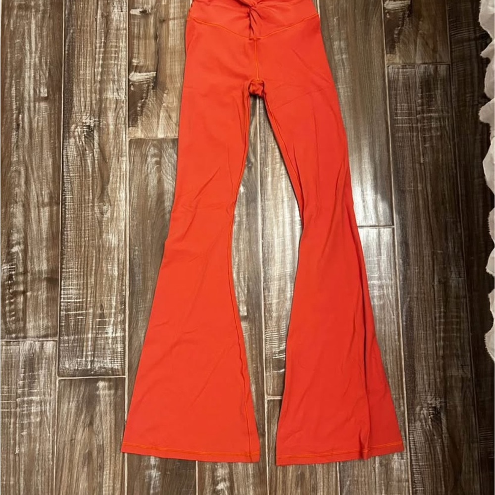 Aerie Vibrant Orange Flare Pants